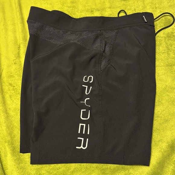 Spyder Men's Black Swim Shorts Size Large Unlined with Pockets - Picture 5 of 5